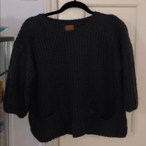 Dark Gray Crop Sweater